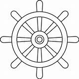 Wheel Ship Outline Vector Drawing Illustration Ships Stock Wooden Icon Helm Getdrawings sketch template