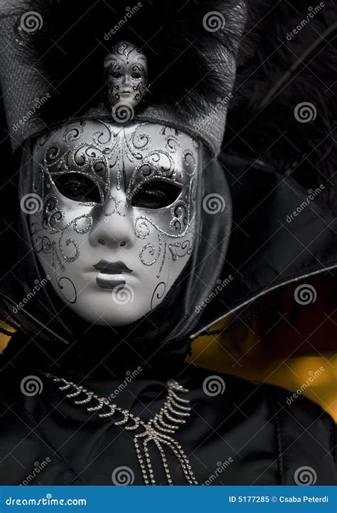 black venetian mask  stock image image  costume identity