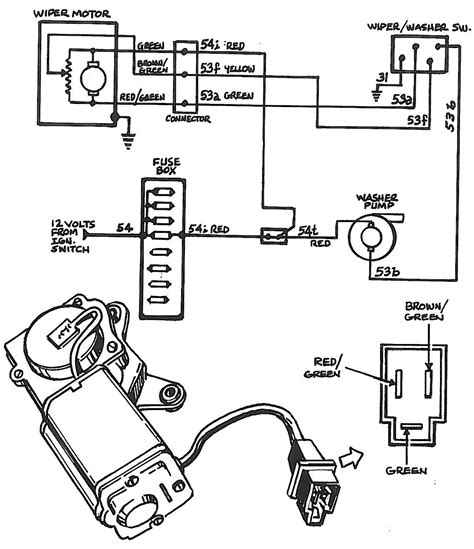 wiper motor circuit diagram