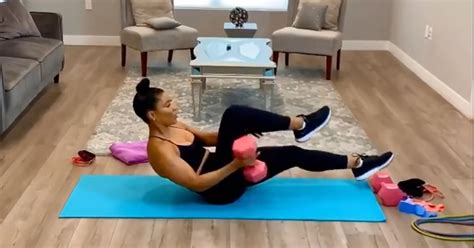 Jeanette Jenkins Ab And Arm Workout Using Dumbbells Popsugar Fitness
