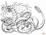 Hydra Coloring Pages Strikes Drawing Printable Colouring Snake Deviantart Creatures Drawings Fantasy Getdrawings Scary Animales 1651 08kb Categories sketch template