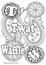 Coloring Waffle Pages Swearing Getcolorings Color Getdrawings sketch template