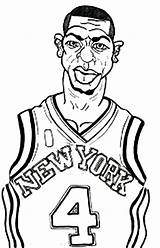 Kobe Dunking Knick sketch template