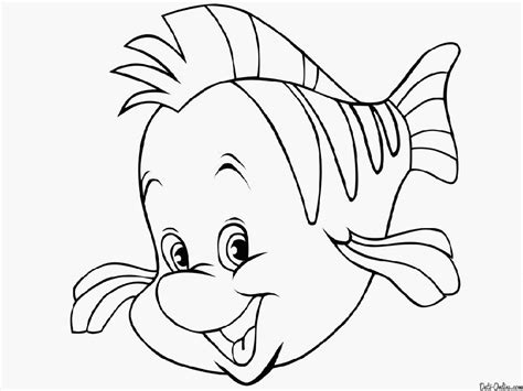 flounder   mermaid coloring page  coloring page site