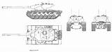 M48 M26 T77 Patton M60 M46 M103 Mbt M47 sketch template