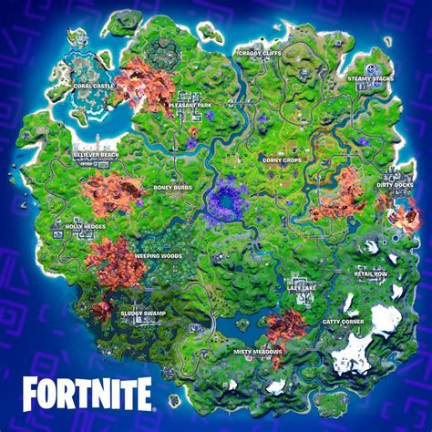 fortnite chapter  season   update map   differences