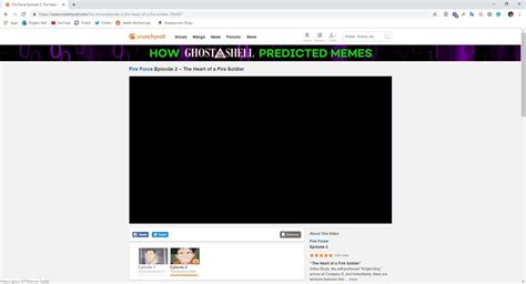 crunchyroll video player  chrome   black crunchyroll