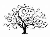 Curly Tree Coloring Loops End Branches Pages Tattoo Tatoos Tattoos sketch template