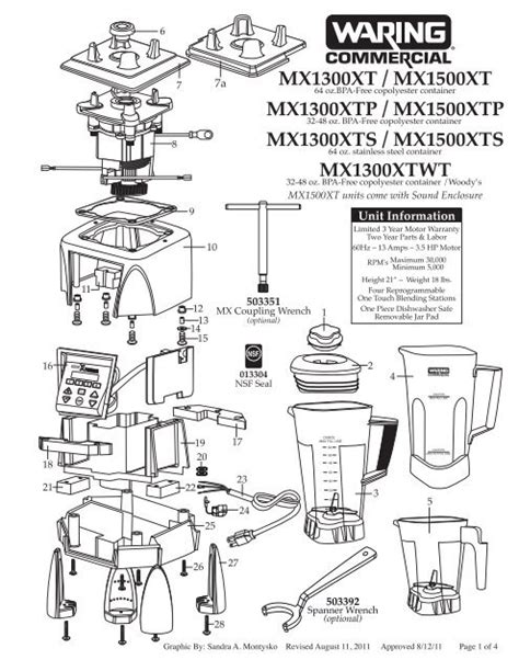 mxxtp  power blender parts list parts town