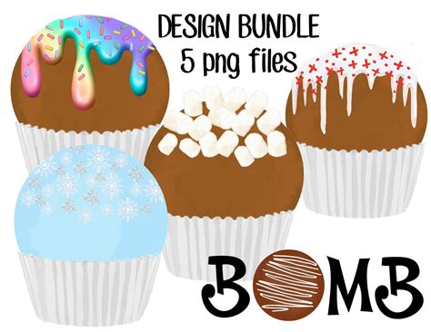 hot cocoa bomb clipart hot chocolate bombs png bombs etsy ireland