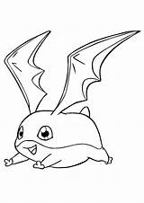 Digimon Patamon Coloring Categories A4 sketch template