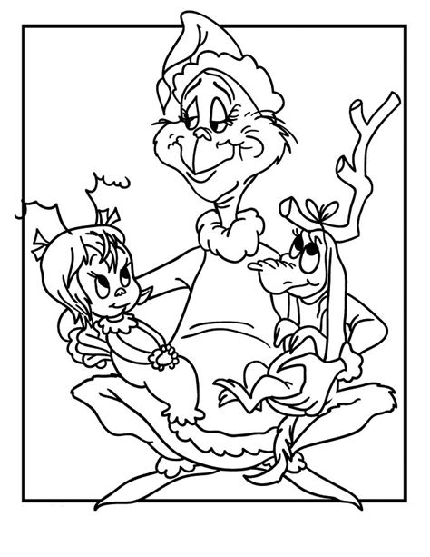 grinch  grinch kids coloring pages