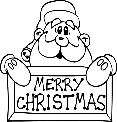 coloring pages merry christmas