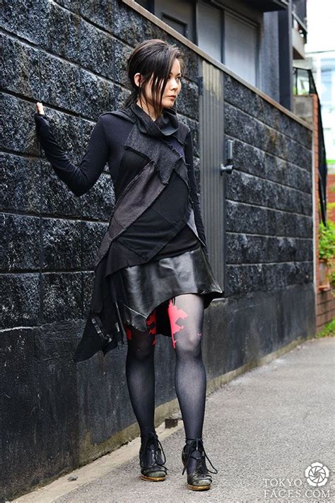 [glam rock ripped leather] model cheryl all outfit cheryl chee stocking cheryl chee shoes