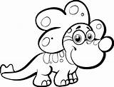Dinosaur Coloring Pages Baby Cartoon Printable Totem Pole Dino Easy Dinosaurs Preschoolers Drawing Clipart Sheet Adults Color Kids Cliparts Chimpanzee sketch template