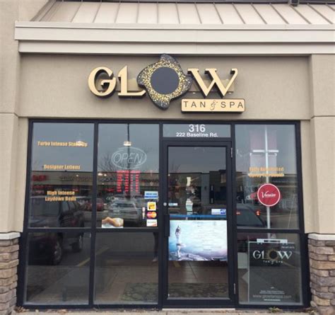 glow tan spa opening hours   baseline  sherwood park ab