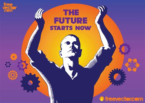 future technology poster vector art graphics freevectorcom