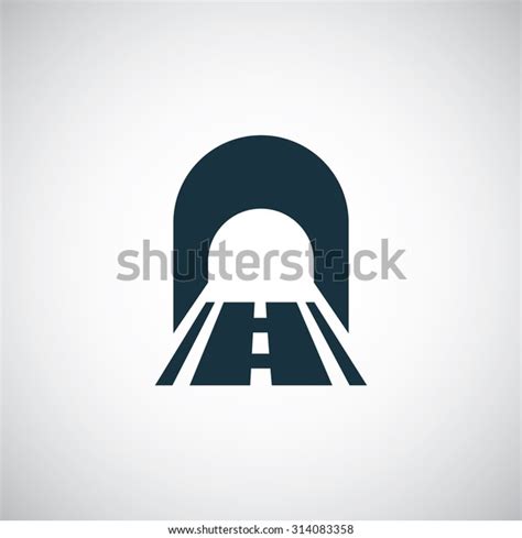 tunnel icon  white background stock vector royalty
