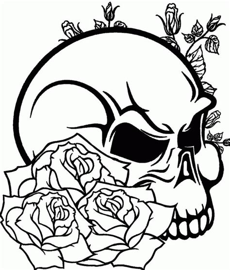skull coloring pages  adults coloring home