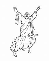 Jesus Lamb Coloring Pages Template sketch template