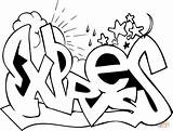 Graffiti Coloring Pages Expres Printable sketch template