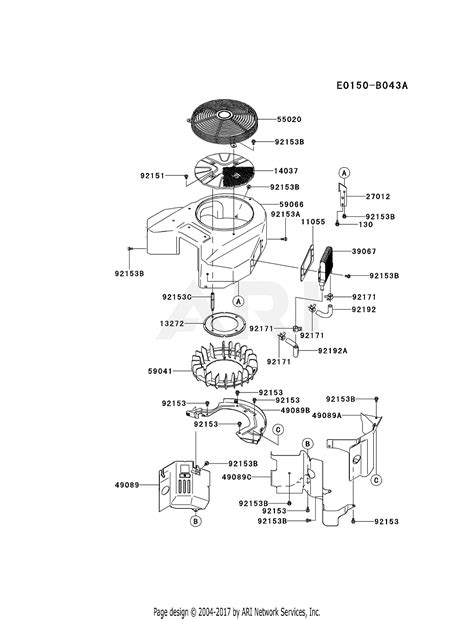 kawasaki fxv bs  stroke engine fxv parts diagram  cooling equipment