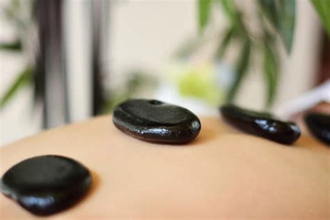 hot stone massage spa stock image everypixel