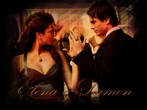 Damon And Elena Wallpaper The Vampire Diaries Tv Show