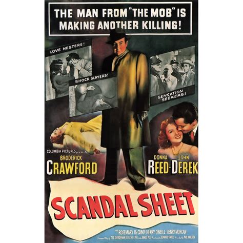 scandal sheet movie poster style b 27 x 40 1952