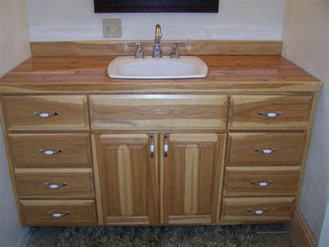 custom hickory bathroom vanity finewoodworking