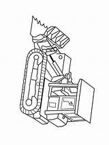 Bulldozer sketch template