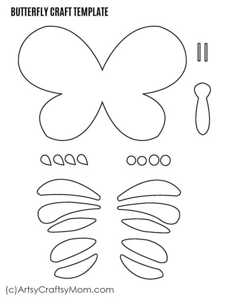 paper butterfly craft  template butterfly crafts paper