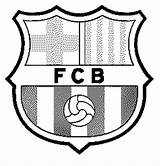 Barcelona Coloring Pages Fc Logo Badge Soccer Football Fcb Drawing Getdrawings Template sketch template