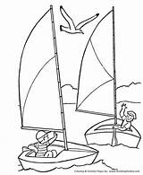 Coloring July Pages Sailing Boat 4th Fourth Sailboat Go Sheets Honkingdonkey Printables Holiday sketch template