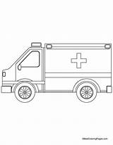 Ambulance Coloring Pages Kids Colouring Jeep Emergency Bestcoloringpages Printable Preschool Patterns Cars Color Applique Choose Board sketch template