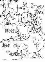 Coloring Thank God Pages Give Dad Thanks Getcolorings Fathers Kids Printable Getdrawings Choose Board sketch template