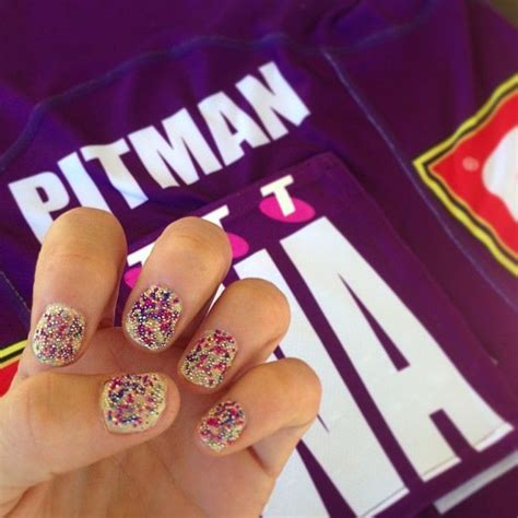 chelsea pitman shares  game day nails    hair  nails