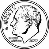 Dime Clipart Clip Coin Coins Nickel Cliparts Dike Quarter Dimes Portrait Money Peso Etc Front Library Illustration Large Clipartbest Canadian sketch template