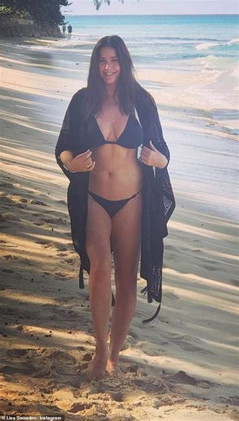 Lisa Snowdon 46 Shares A Stunning Snap In Tiny String