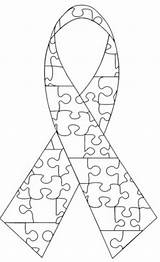Autism Coloring Pages Color Ribbon Awareness Printable Sheet Sheets Adult Crafts Print Activity Kids Getdrawings Getcolorings sketch template