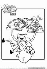 Coloring Adventure Time Pages Cartoon Character Finn Jake Printable Sheets Color Found sketch template