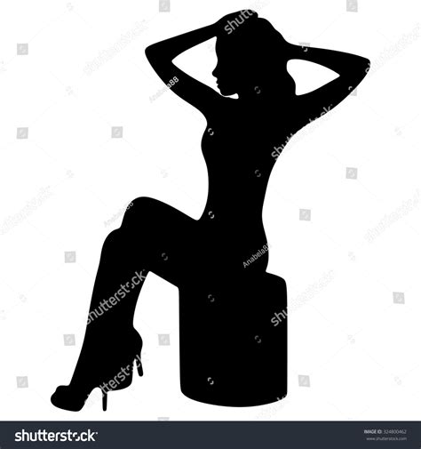 elegant woman sitting stock vector 324800462 shutterstock