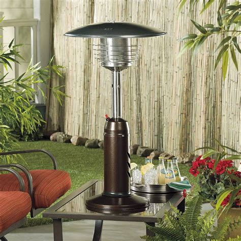 az patio heater portable hammered bronze tabletop heater walmartcom