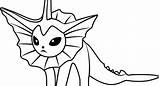 Coloring Vaporeon Pages Pokemon Great Getcolorings Getdrawings Color Easily sketch template