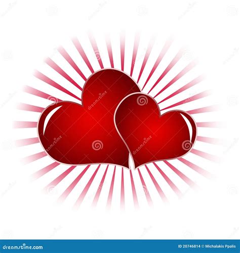 rode harten stock illustratie illustratie bestaande uit romantisch