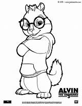 Coloriage Alvin Chipmunks sketch template