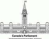 Parliament Parlement Ottawa Gc sketch template