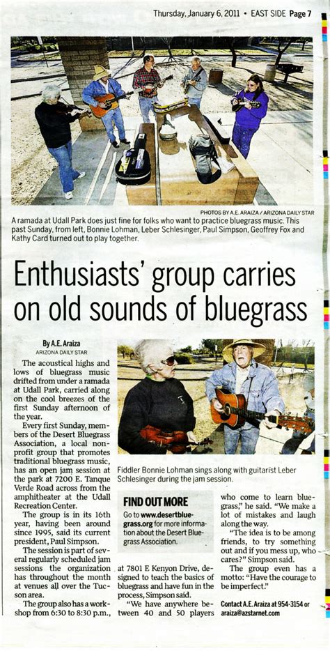 newspaper article   copy desert bluegrass association