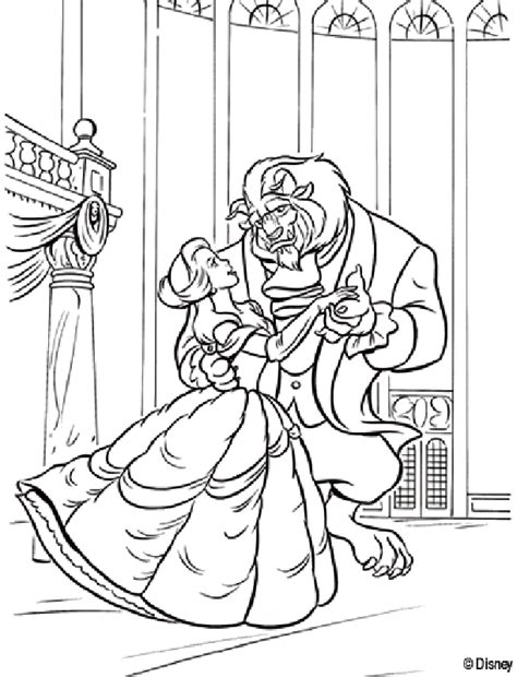 full size beauty   beast coloring pages   printable