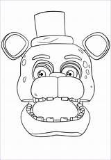 Fnaf Freddy Fazbear Mandala sketch template